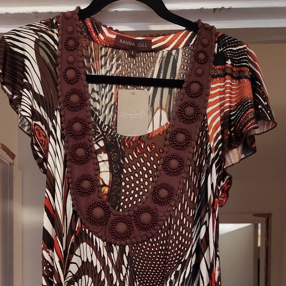 From Anthropolgie Bohemian Patterned Dress